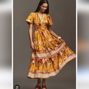 Anthropologie Printed Somerset Dress